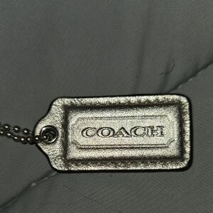 COACH Metallic Silver Hang Tag Small